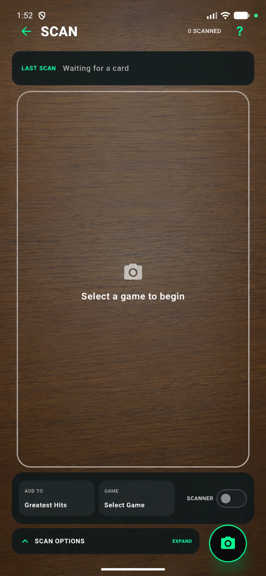 Binder X card scanner